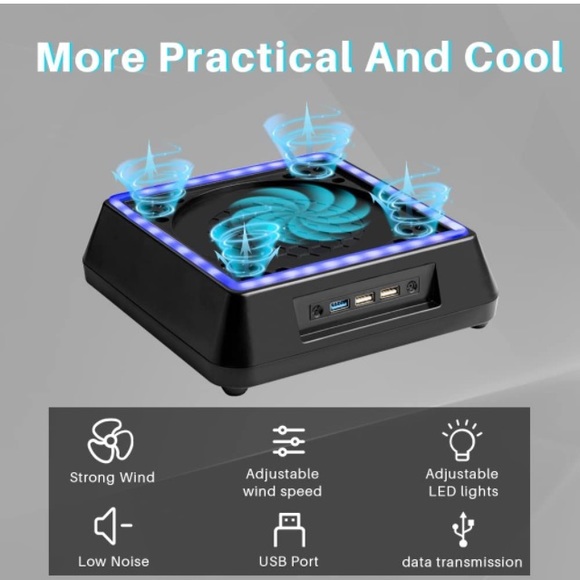 Cooling Fan for Xbox Series X, Xbox Series X Cooling Fan with 3 Levels Adjustabl - Picture 6 of 6